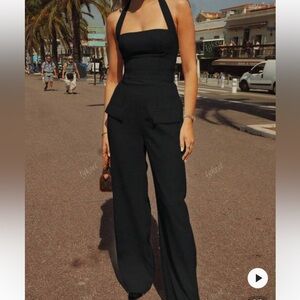 Elegant Black Women's Jumpsuit in size M